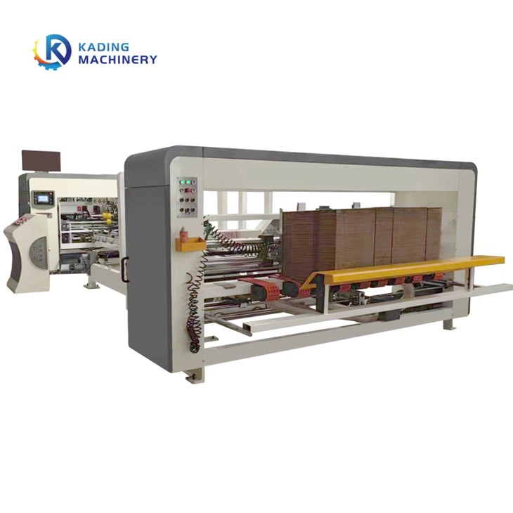 Gofreeritud karpide automaatne kokkupandav liim- ja õmblusmasin